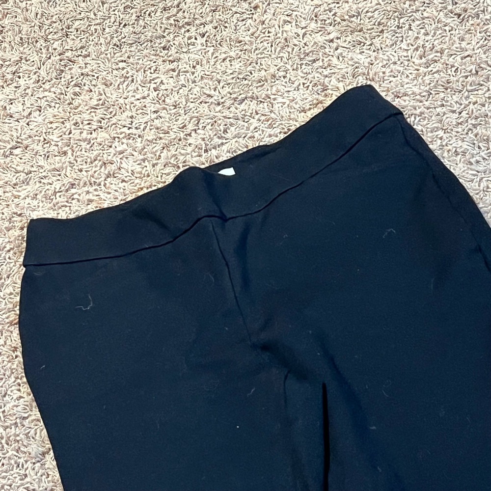 Charter Club Cambridge Slim Black Ankle Pants Womens 16PS Petite Pull On Trouser